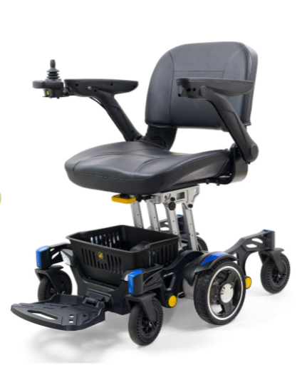 Angle View of The Golden Buzzaround CarryOn Power Wheelchair Photos