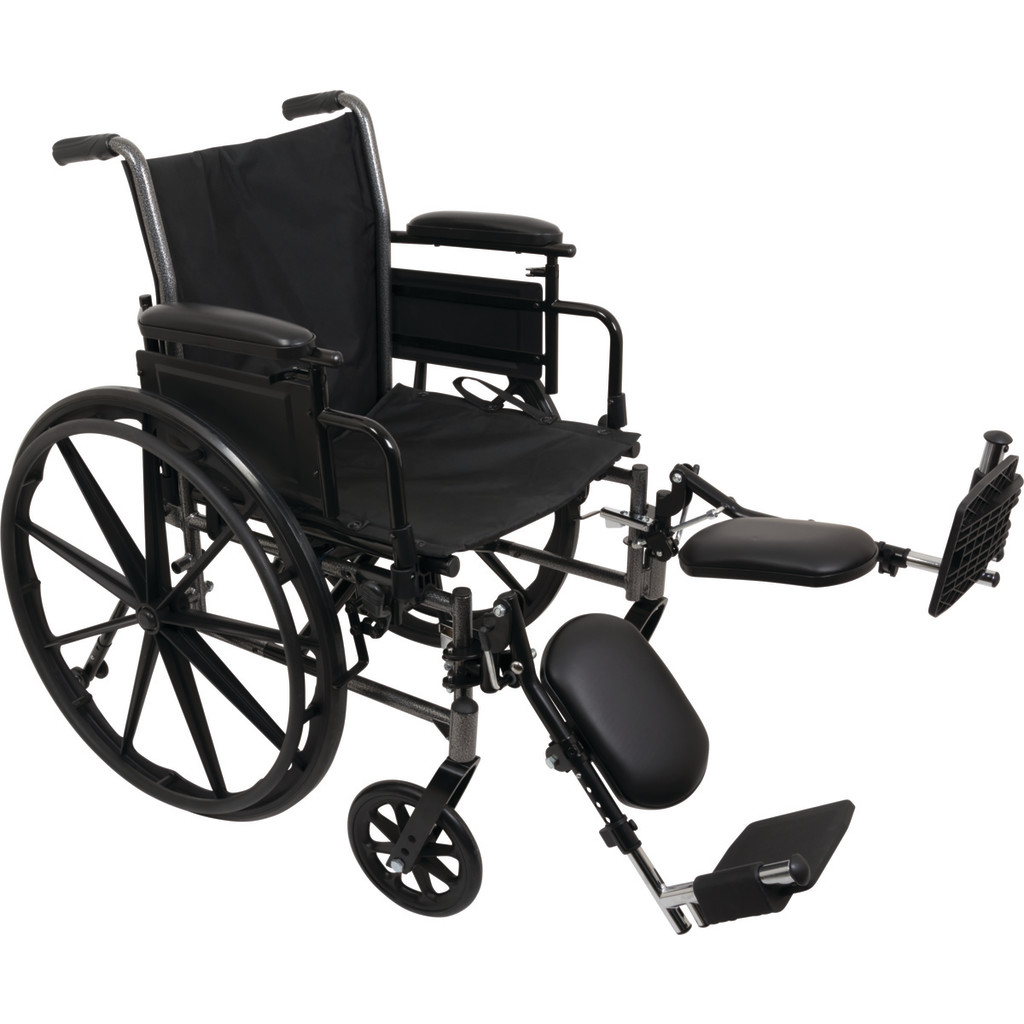 K3 WHEELCHAIR,20X16 With elevating leg rests