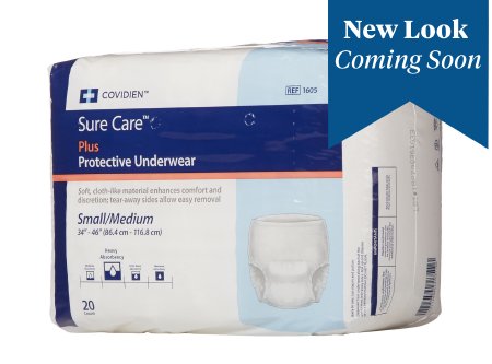 Covidien Sure Care Protective Underwear Super Absorbency Large 44